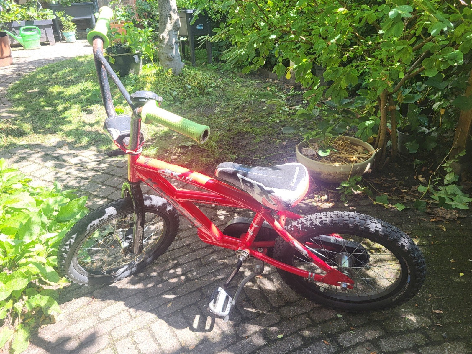 Kawasaki BMX Fiets Rood - 16 inch, Fietsen en Brommers, Ophalen, Terugtraprem, Staal, Stuur 360° draaibaar