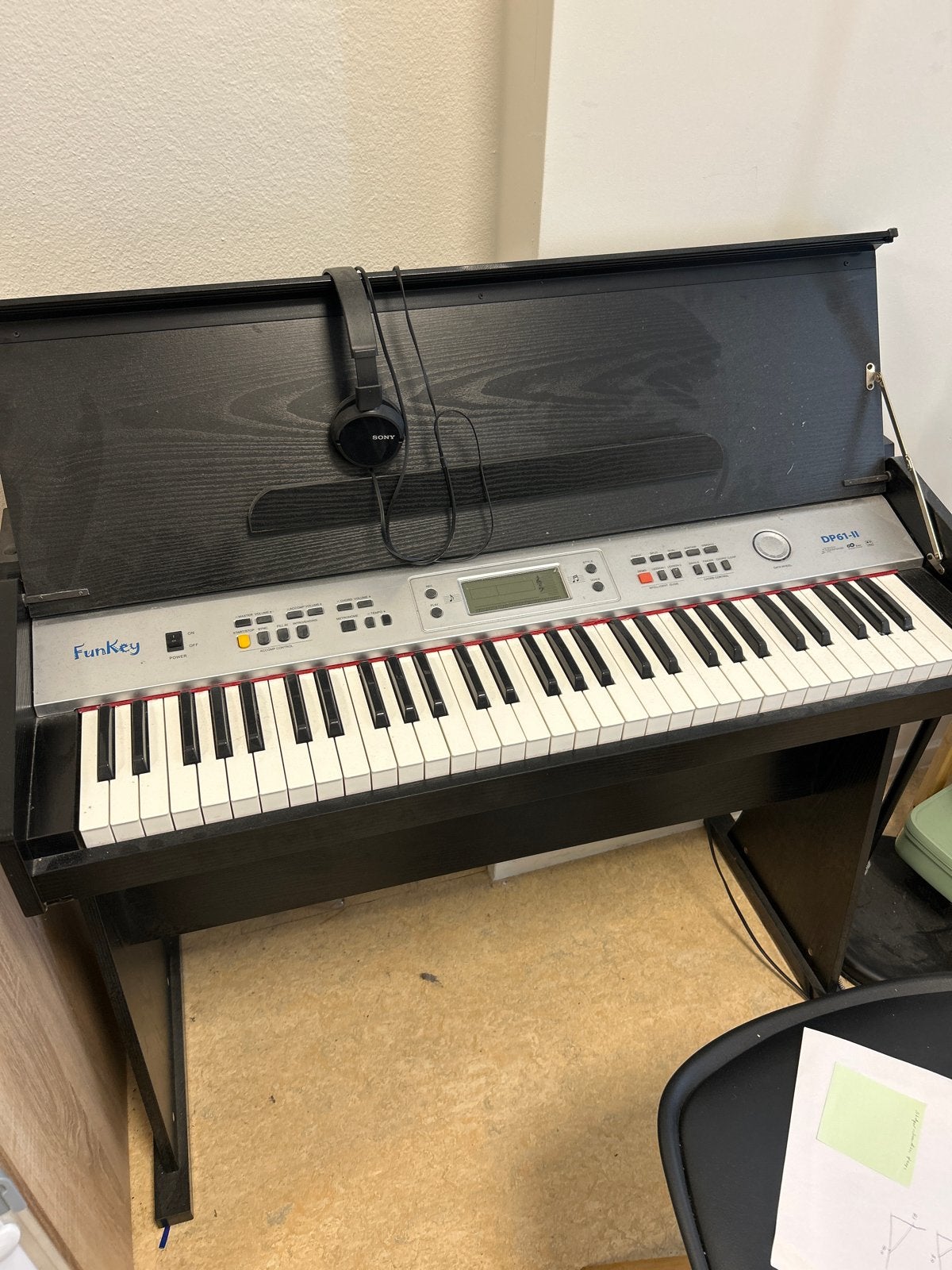 FunKey DP61-II Digitale Piano met Standaard, Aanslaggevoelig, Ophalen, Overige merken, 61 toetsen