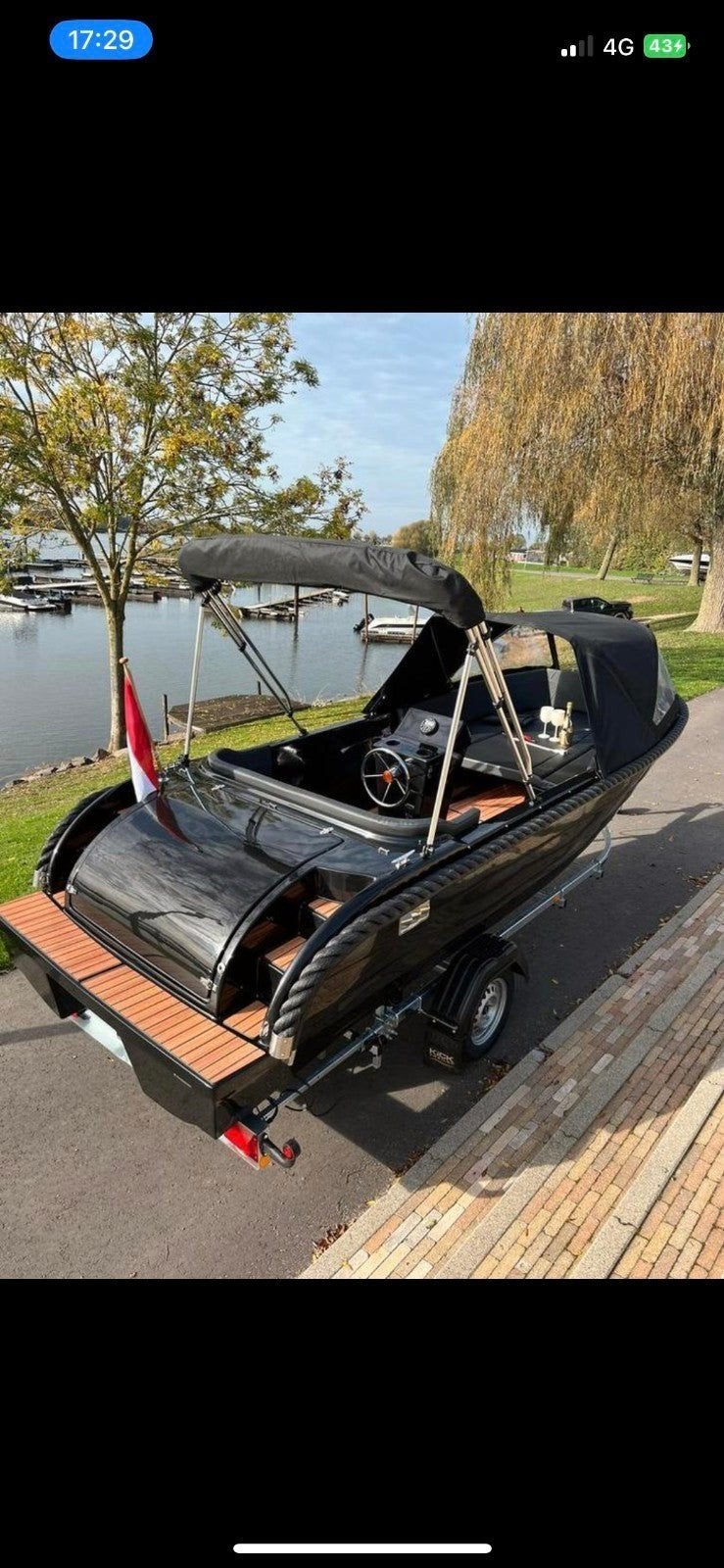Tender 5,40 m voor 6 personen, Watersport en Boten, Sloepen, Ophalen, Tender, 5 m, Zo goed als nieuw