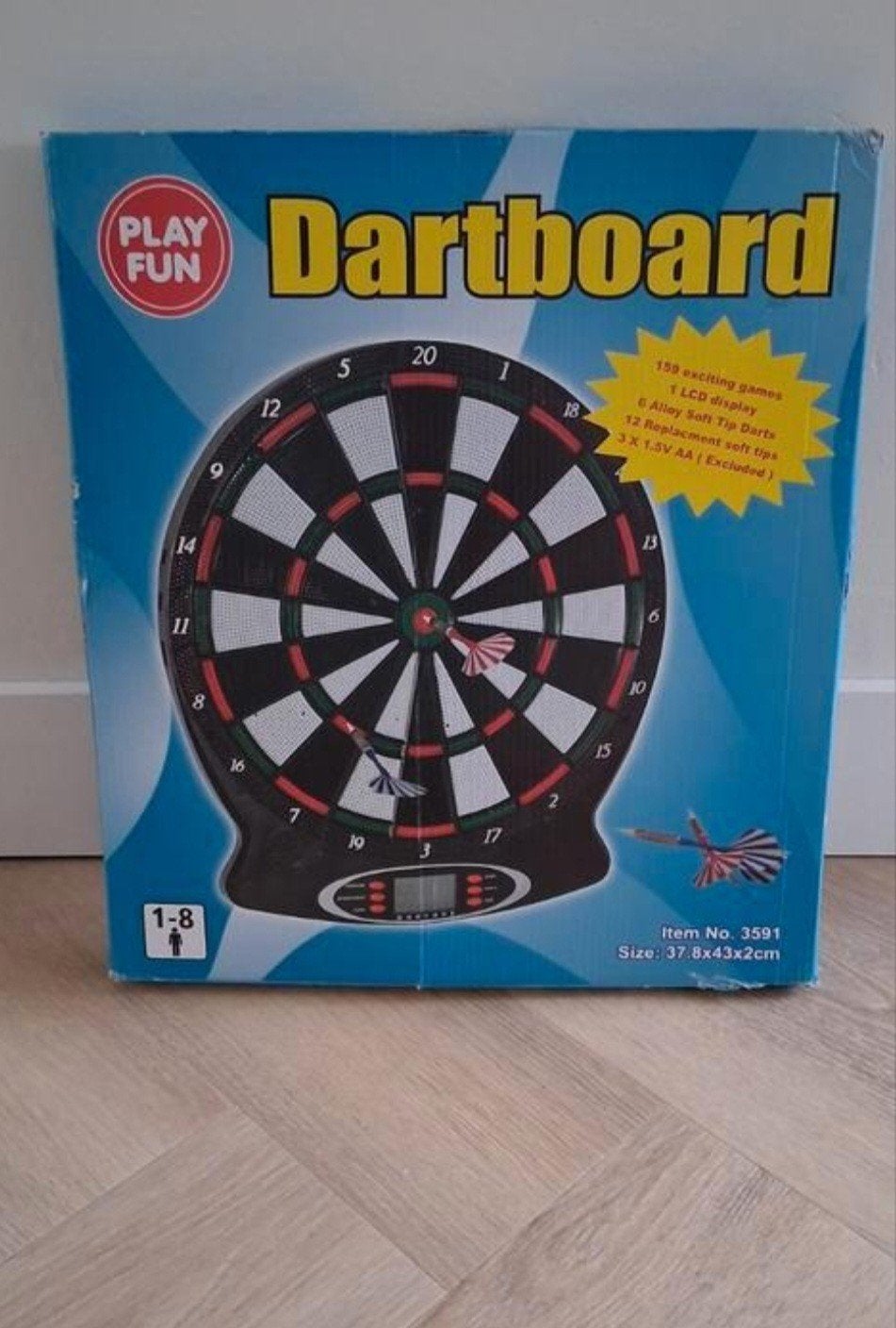 Elektronisch dartbord met 6 pijlen, Sport en Fitness, Darts, Nieuw, Dartbord met pijlen, Elektronisch, Soft tip, Ophalen of Verzenden