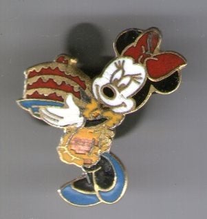 MINNIE Mouse email op koper stripfiguur PIN ( BLAD1_154), Verzamelen, Ophalen of Verzenden, Nieuw, Figuurtje, Speldje of Pin