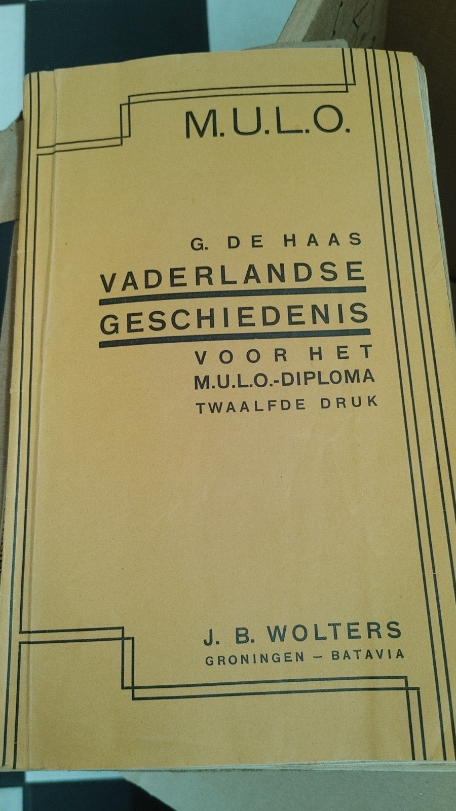 Vaderlandse Geschiedenis M.U.L.O. Diploma - G. de Haas, Ophalen of Verzenden, 20e eeuw of later, Gelezen, G. de Haas