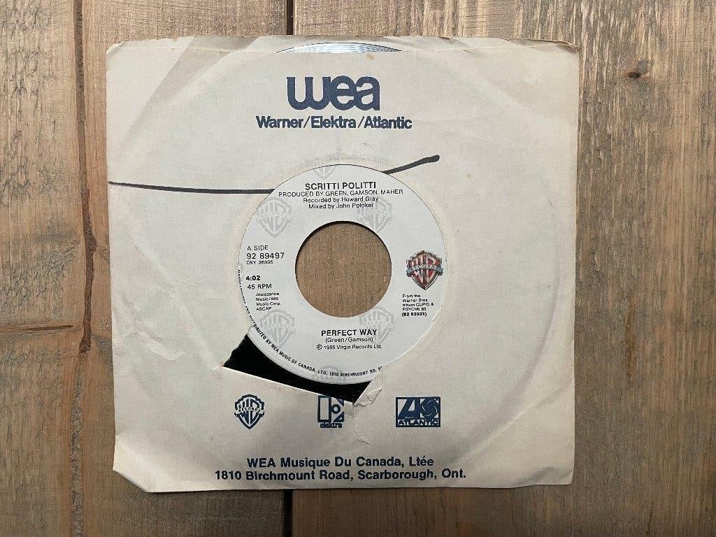VINYL SINGLE Scritti Politti - Perfect Way [CAN], 7 inch, Ophalen of Verzenden, Zo goed als nieuw, Pop