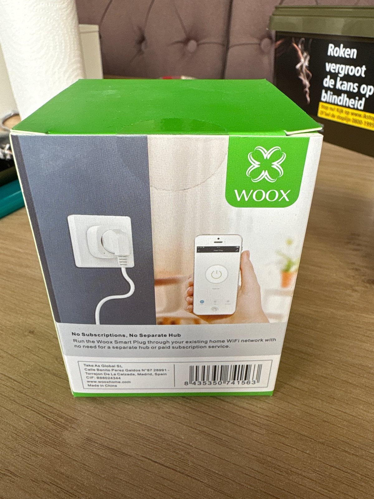 WOOX Smart Plug - Slimme Stekker voor Thuis WiFi, Ophalen, Nieuw