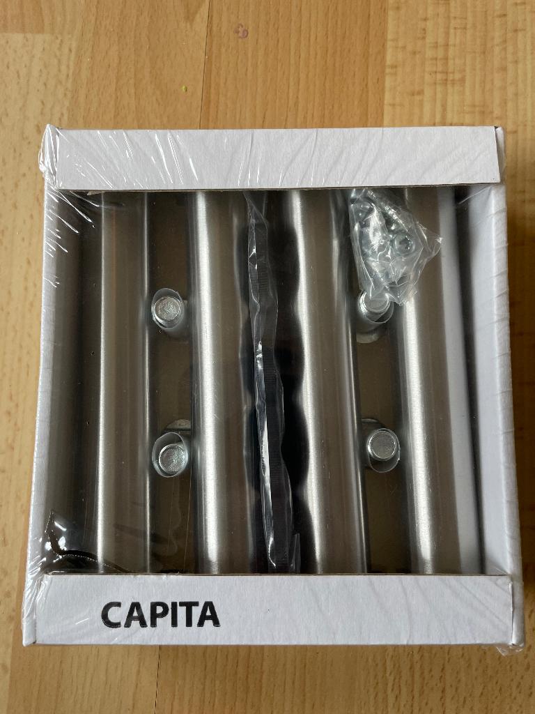 Capita poten (4) roestvrijstaal (16 cm), Huis en Inrichting, Tafelonderdelen, Ophalen, Tafelpoot, Minder dan 50 cm, Rond