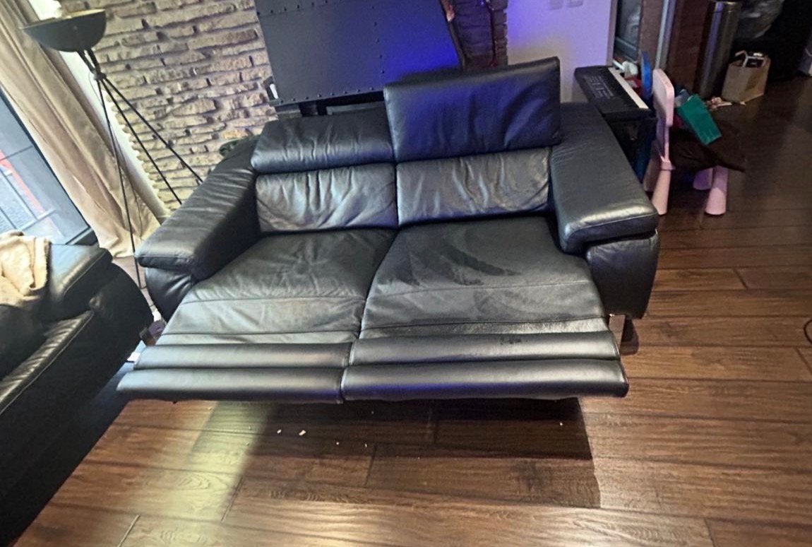 leer relax zetel, Ophalen, Zo goed als nieuw, Leer
