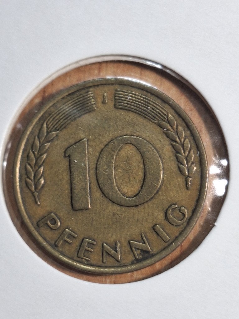 DUITSLAND 10 pfenning 1950 J (#24), Ophalen of Verzenden, Duitsland, Losse munt