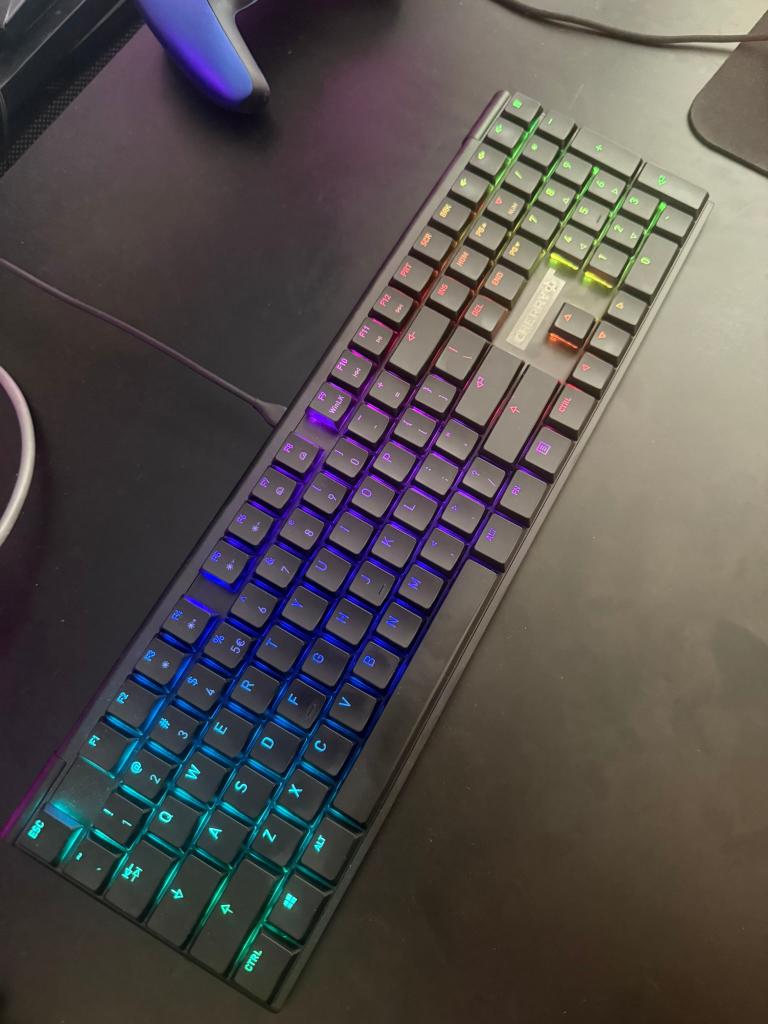 CHERRY MX 10.0N RGB Zwart, Qwerty, Cherry, Gaming toetsenbord, Ophalen of Verzenden, Zo goed als nieuw