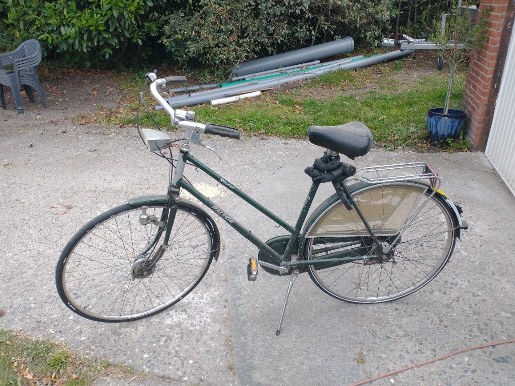 Studentenfiets Raleigh Routier damesfiets - Groen, Fietsen en Brommers, Terugtraprem, Ophalen, Overige merken, 53 tot 56 cm