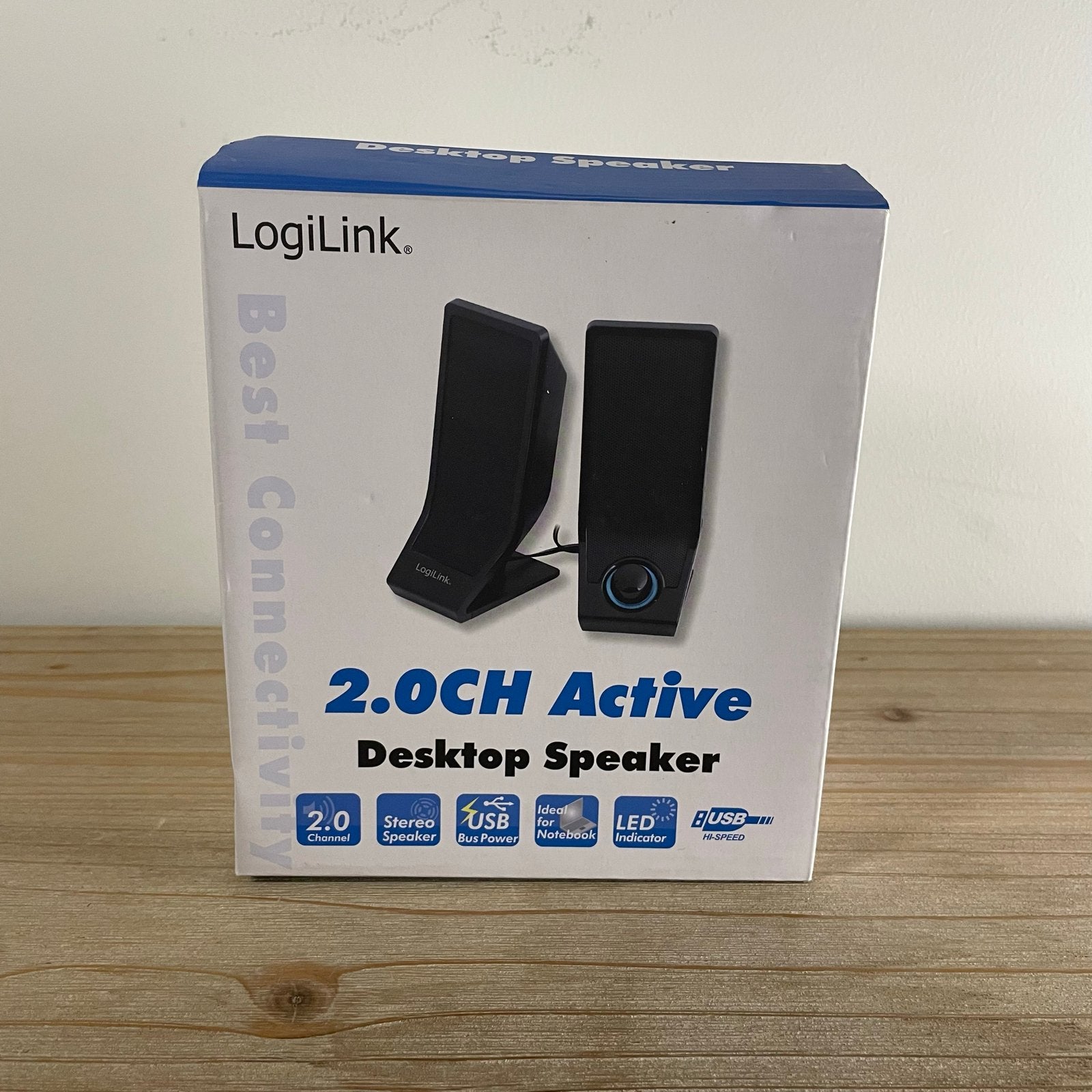LogiLink 2.0CH Actieve Desktop Speakers - Nieuw in doos, Ophalen of Verzenden, Nieuw, Audiokanaal 2