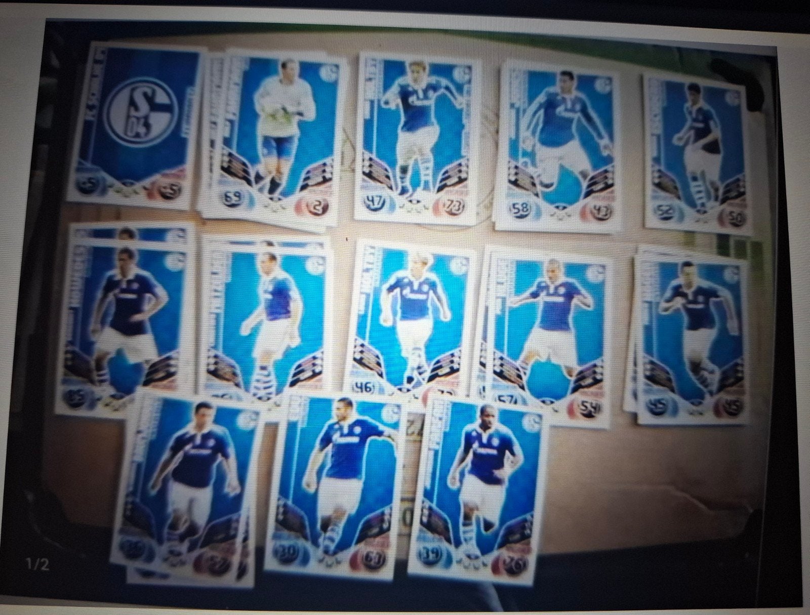 14 Kaartjes Schalke 04, Postzegels en Munten, Ophalen of Verzenden