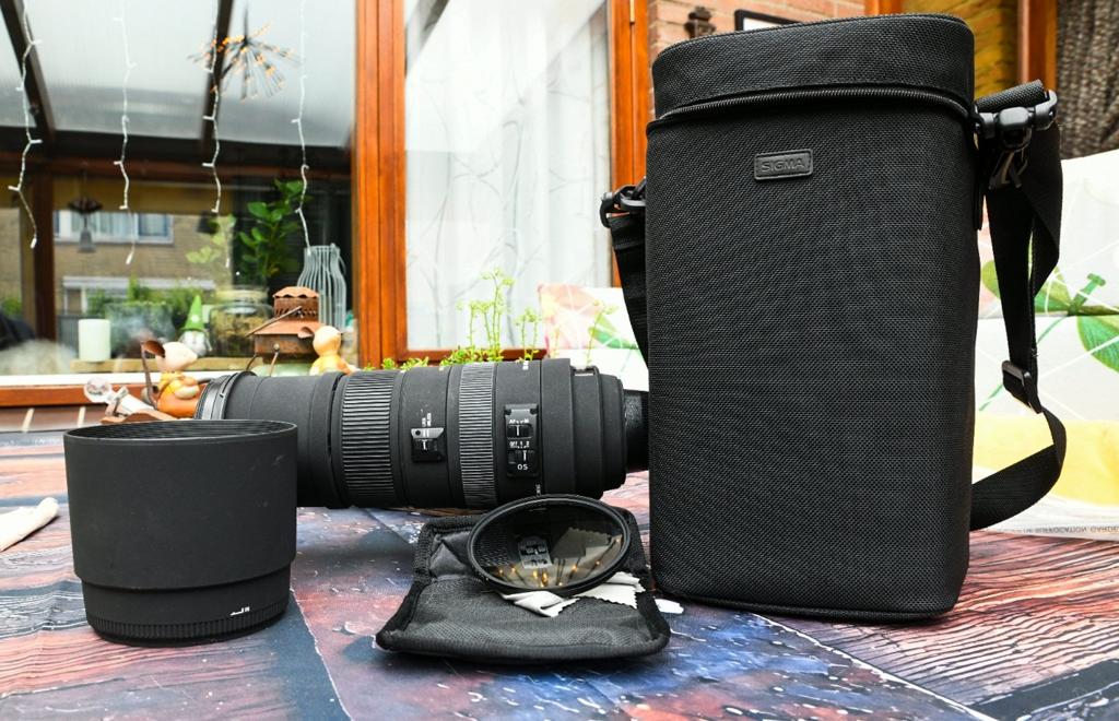 Sigma DG 150-500mm f/5-6.3 APO HSM Telelens + filters, Audio, Tv en Foto, Fotografie | Lenzen en Objectieven, Ophalen, Zo goed als nieuw