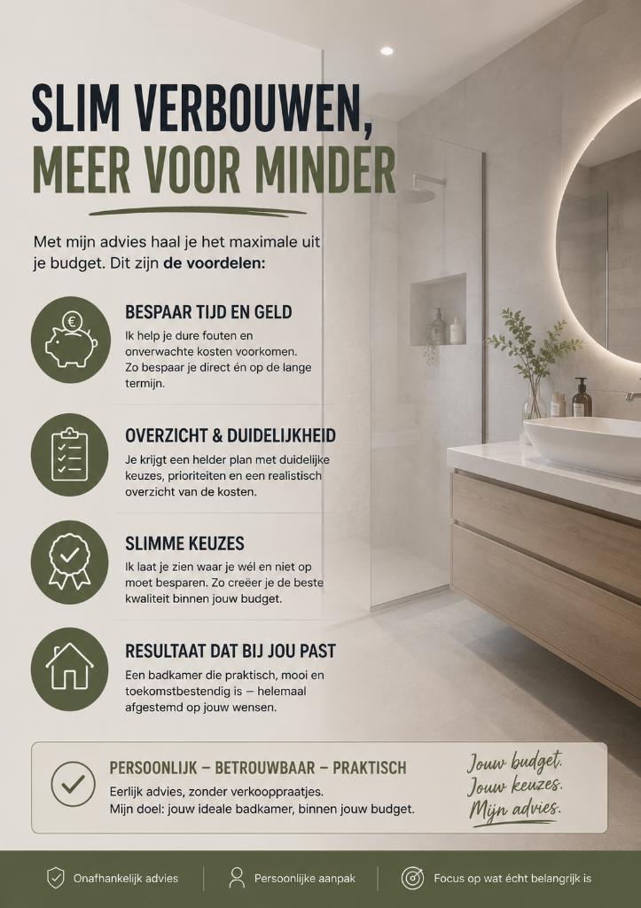 Badkamer advies, Ophalen, Nieuw