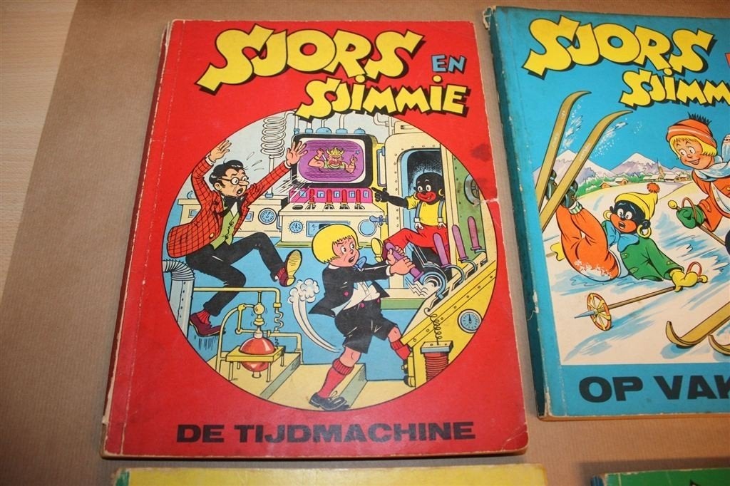 Sjors en Sjimmie — 12 Oude Spaarnestad Strips Frans Piet, Eén stripboek, Ophalen of Verzenden, Gelezen