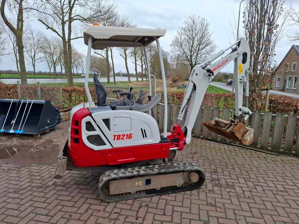 Takeuchi TB216, Iseki, Ophalen, Graafmachine