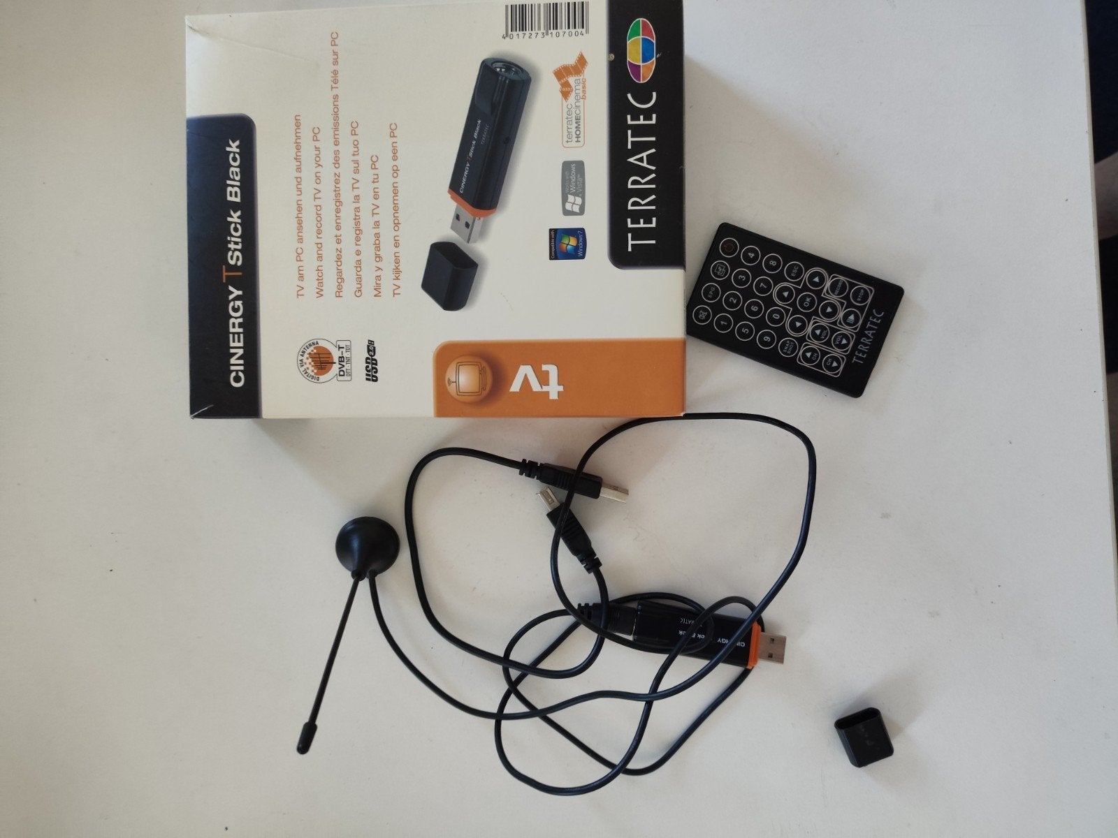 Terratec Cinergy T Stick Black DVB-T ontvanger USB, Ophalen of Verzenden, Zo goed als nieuw, Decoder