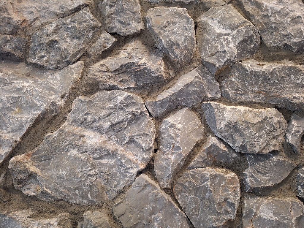 Griekse natuursteen steenstrips Rocks Grey, Tuin en Terras, Ophalen of Verzenden, Nieuw, Natuursteen, Terrastegels