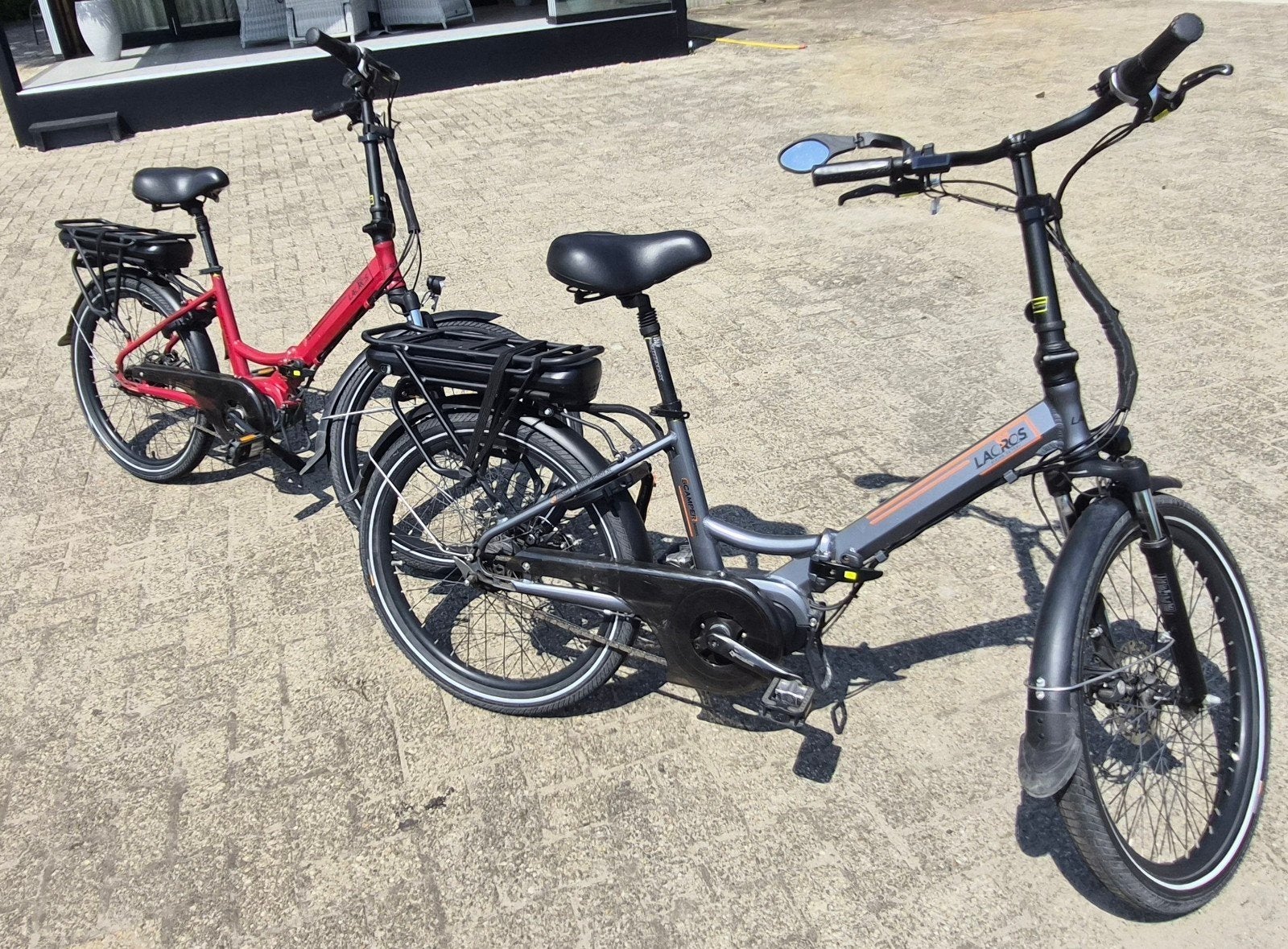 2 Lacros Scamper S600XL 24 inch elektrische vouwfiets 540Wh, Zo goed als nieuw, Minder dan 47 cm, 50 km per accu of meer, Ophalen
