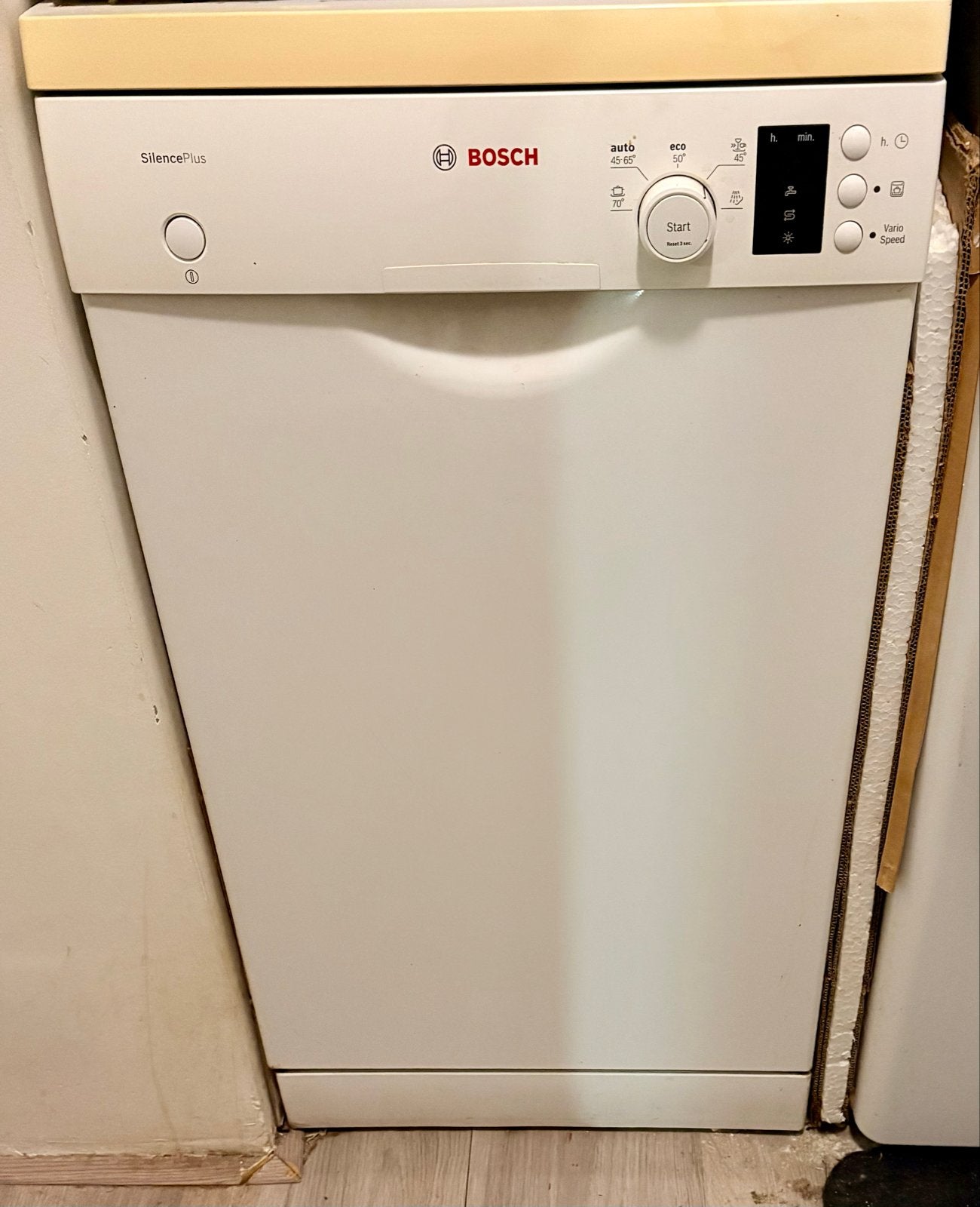Bosch SilencePlus Vrijstaande Vaatwasser 45CM  - Wit, Witgoed en Apparatuur, Vaatwasmachines, Ophalen, Gebruikt, Eco programma