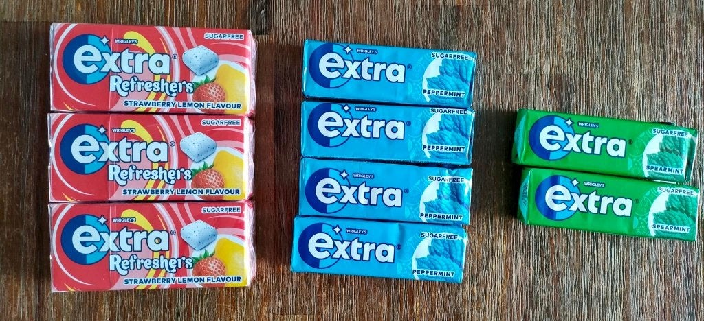Verschillende soorten kauwgom nieuw in verpakking, Ophalen of Verzenden