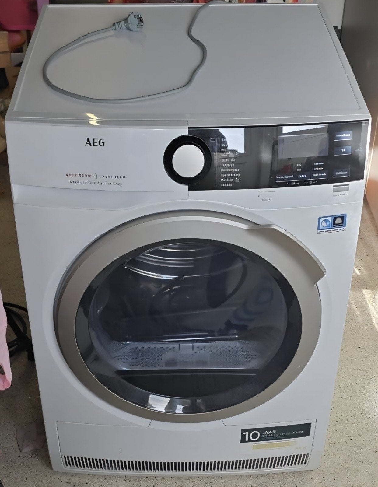 AEG T8DB86ES warmtepompdroger defect, voor onderdelen/repara, Witgoed en Apparatuur, Ophalen, Overige typen, Voorlader, Niet werkend