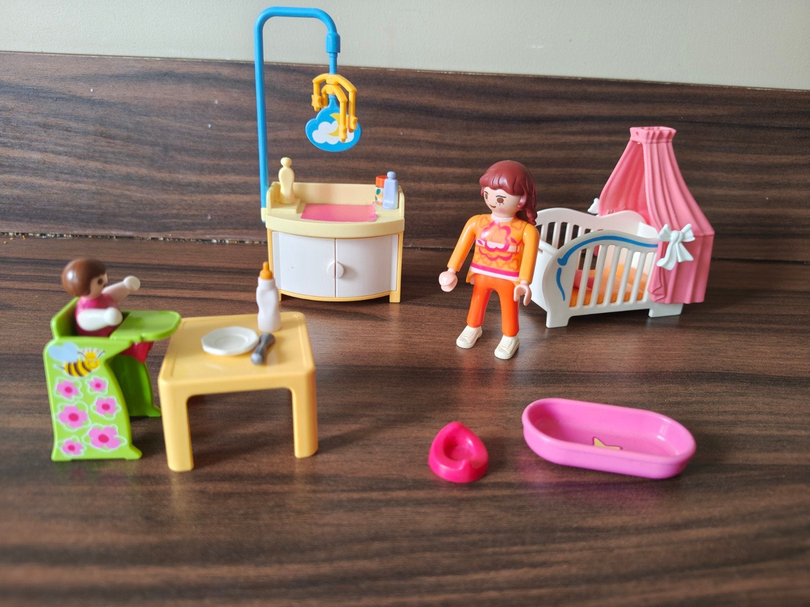 105. Playmobil 3 verschillende Babykamers, Gebruikt, Complete set, Overige typen, Ophalen of Verzenden
