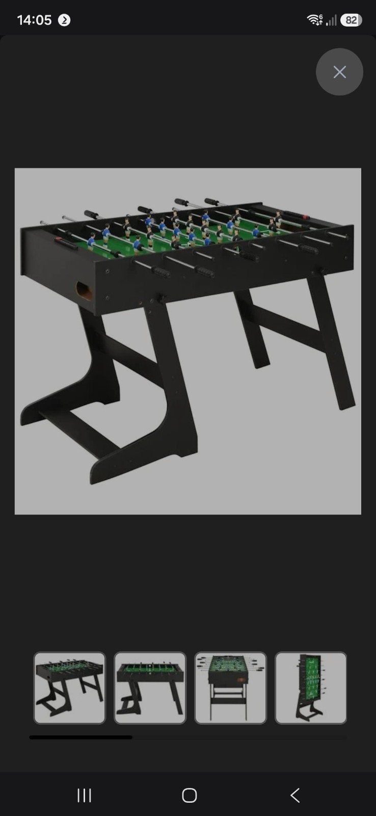 inklapbare voetbal tafel in topstaat 1 jaar oud!, Ophalen, Zo goed als nieuw