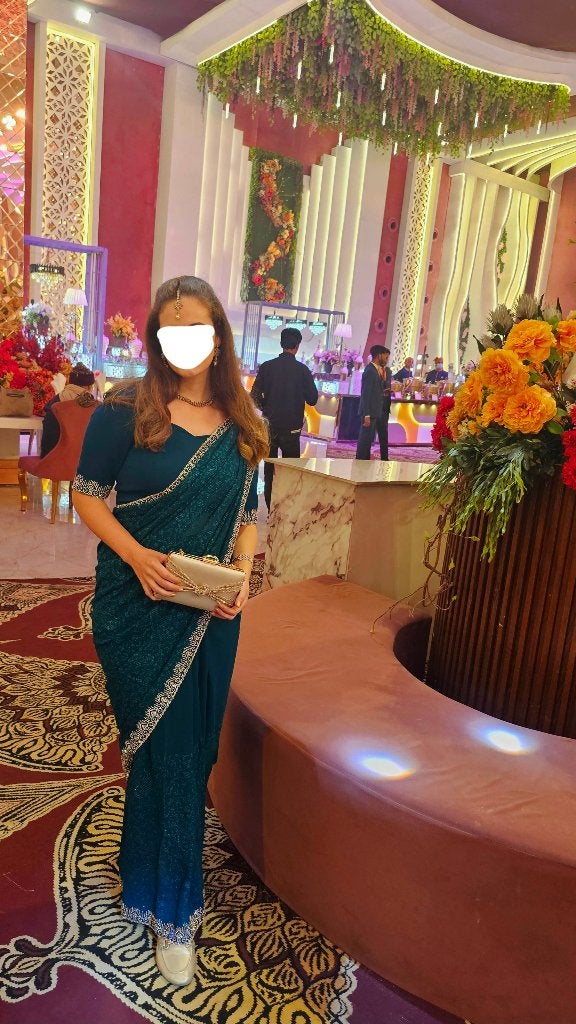 Sari/saree, Overige typen, Nieuw, Ophalen of Verzenden, Groen
