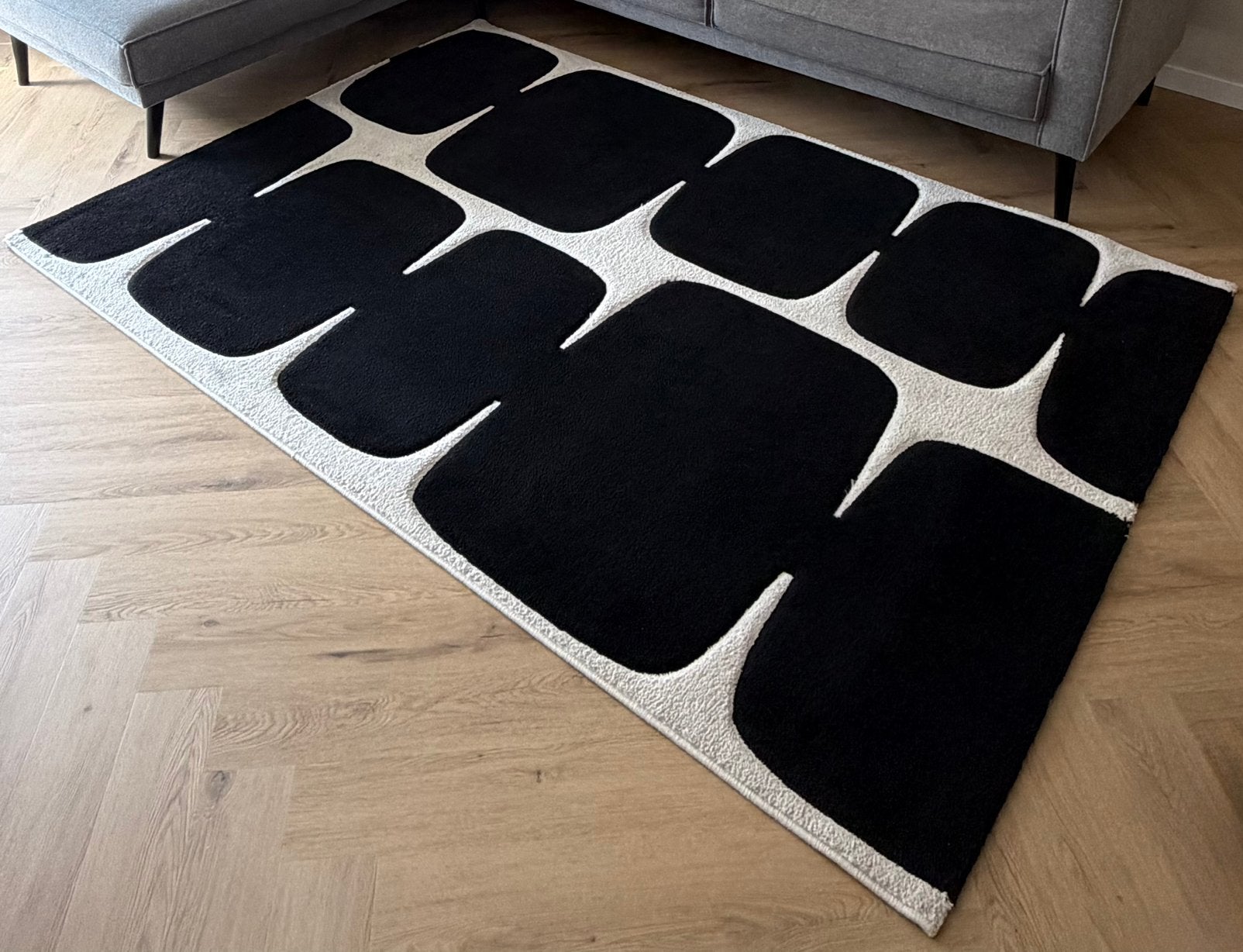 Vloerkleed, Huis en Inrichting, Stoffering | Tapijten en Kleden, Ophalen, Zwart, 150 tot 200 cm, 200 cm of meer