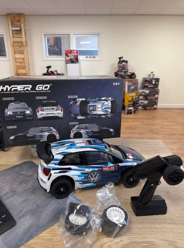 MJX Hyper GO 10304 1/10 Volkswagen Polo R WRC 4WD, Nieuw, Schaal 1:10, Auto onroad, Ophalen