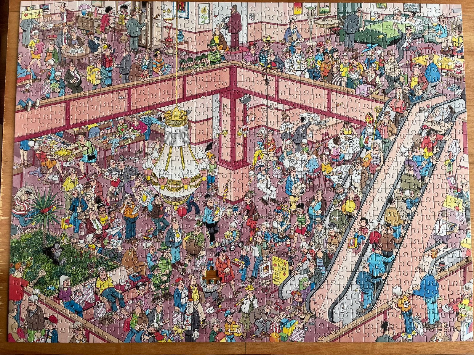 Jan van Haasteren puzzel ,shop Till You Drop 950 stukjes, Ophalen, 500 t/m 1500 stukjes, Zo goed als nieuw, Legpuzzel