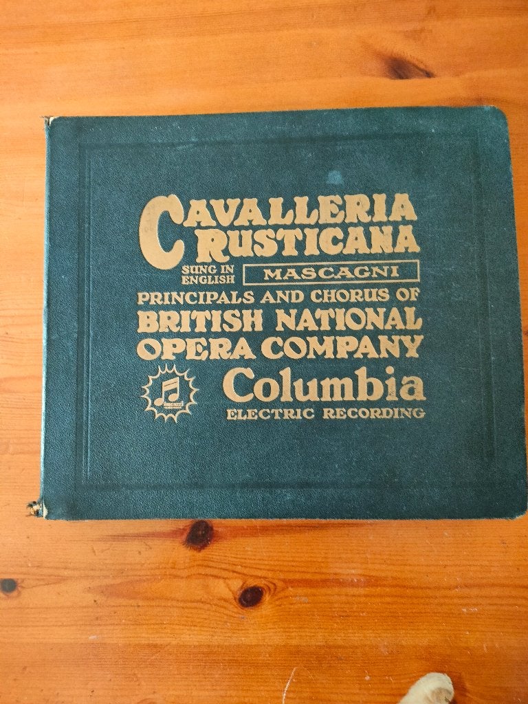 albumset Cavalleria Rusticana Pietro Mascagni 78 toeren, Ophalen of Verzenden, Zo goed als nieuw, Classicisme, Boxset
