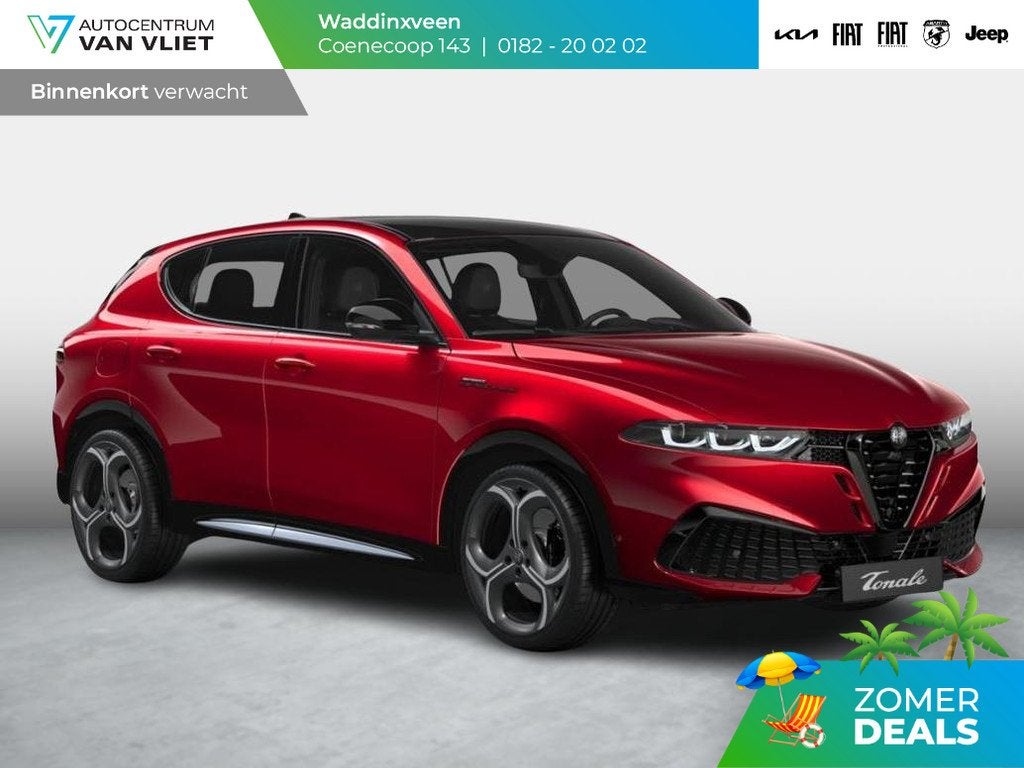 Alfa Romeo Tonale 1.3 Ibrida Plug-In Q4 270pk AWD Sport Spec, Auto's, Alfa Romeo, Bedrijf, Te koop, Tonale, 360° camera, 4x4, ABS