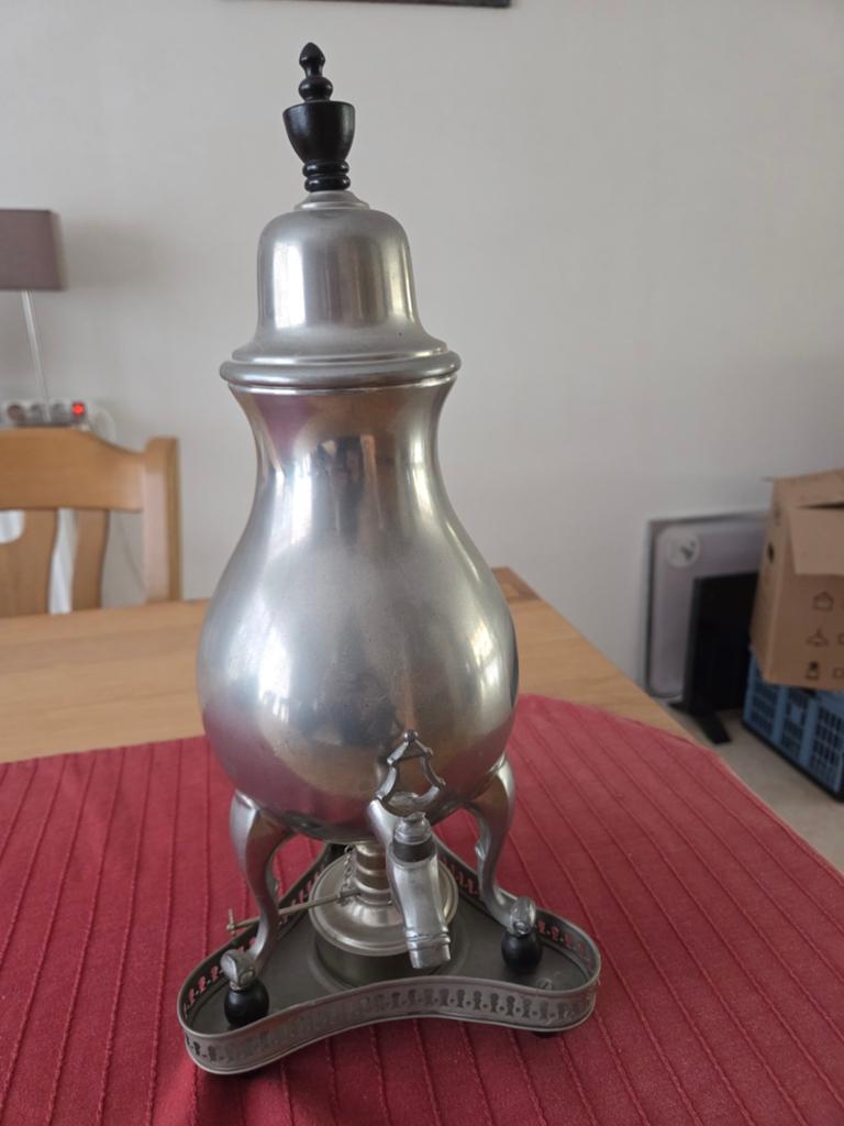 Te koop tinnen kraantjeskan, Ophalen of Verzenden