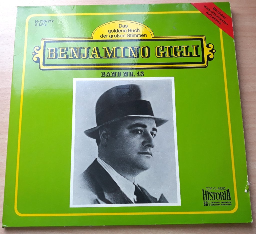 Das goldene Buch der großen - Beniamino Gigli - 2 LP, Ophalen of Verzenden, Zo goed als nieuw