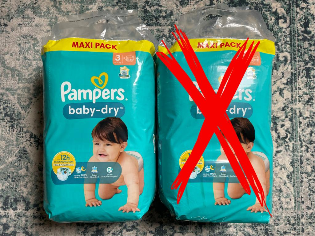 Pampers Baby-Dry Luiers Maat 3 - 124 stuks, Ophalen, Nieuw, Overige typen