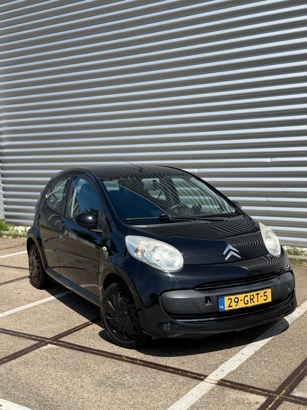 Citroën C1 1.0 5-DRS 2008 airco/carplay vrijdag nw apk, Auto's, Citroën, Voorwielaandrijving, Stof, Zwart, C1