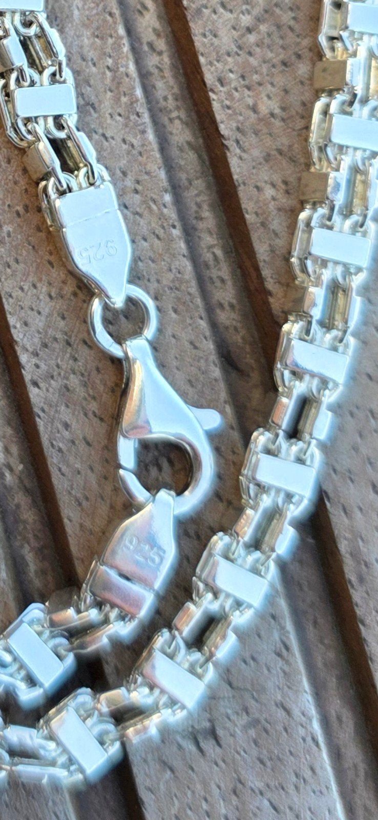 925 Zilveren Massieve Magnum Ketting, Ophalen, Zo goed als nieuw, Zilver, Zilver