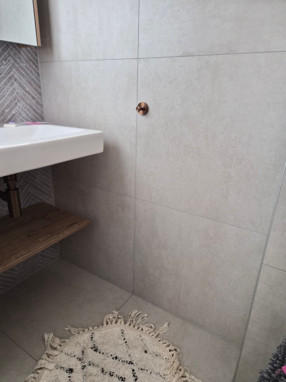 5m2 Badkamertegels 60x60cm gerectificeerd Norwich Blanco, Ophalen, 60 cm of meer, Nieuw, Minder dan 5 m²