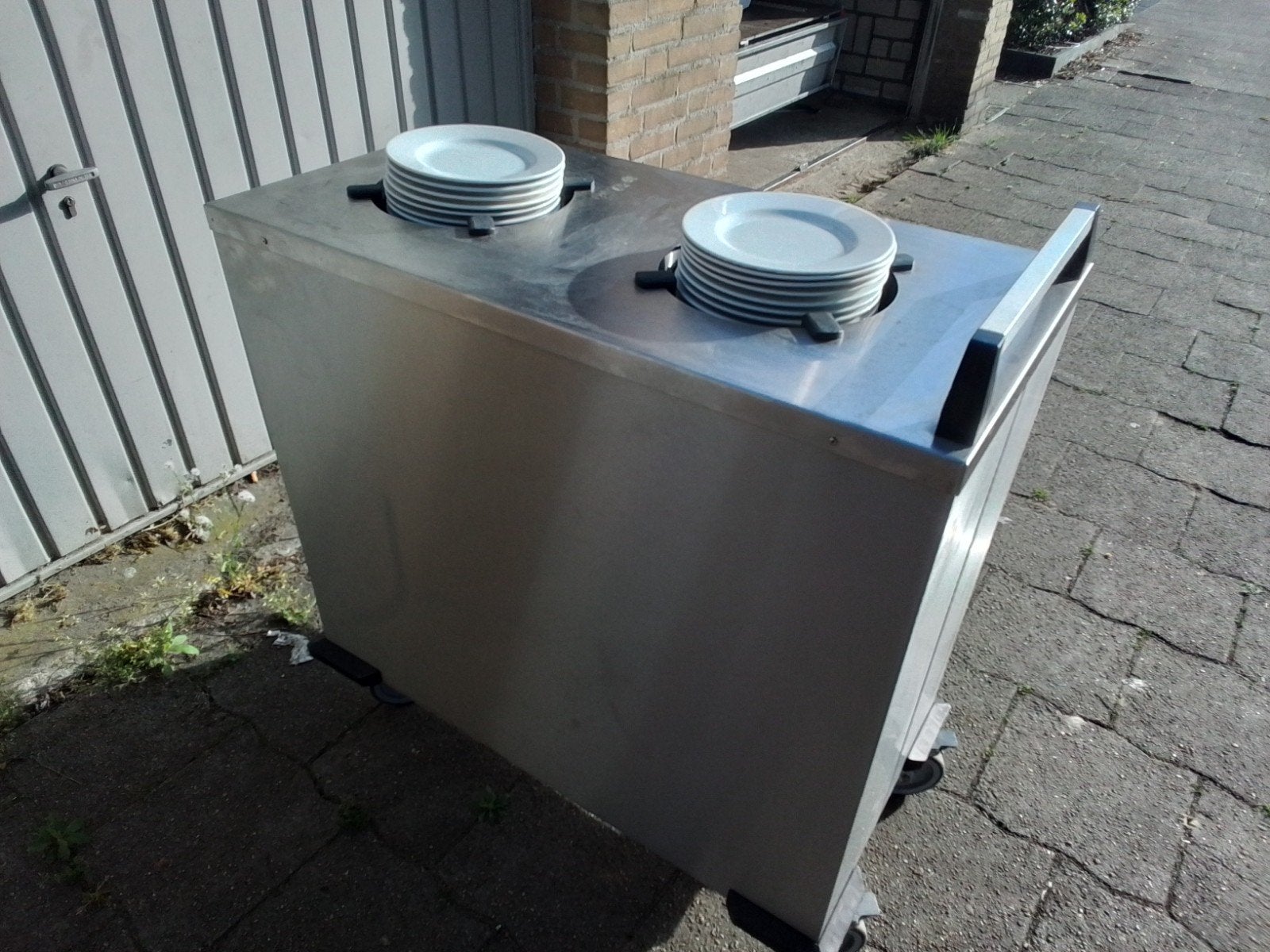 Eet Bordenkar catering op wielen rvs, Ophalen of Verzenden, Gebruikt