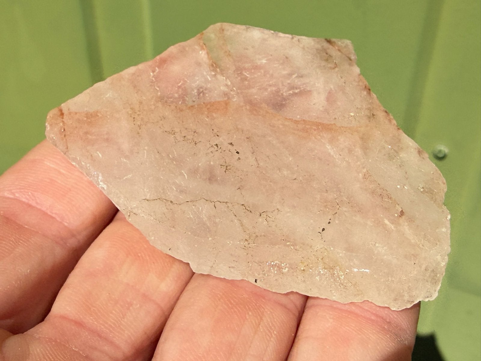 Red Healer Lemurian - Hematoide kwarts mineralen edelstenen, Ophalen of Verzenden, Mineraal