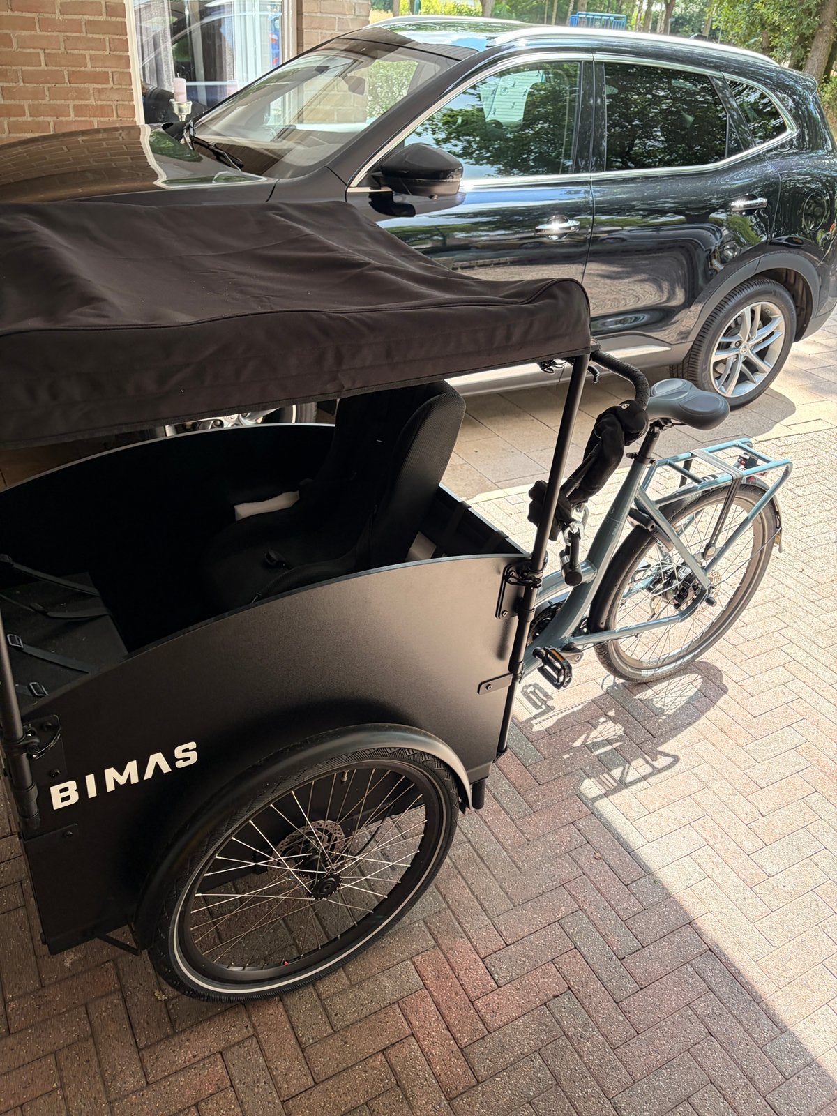 Nieuwe bimas bakfiets, Fietsen en Brommers, Ophalen, Zo goed als nieuw, 4 kinderen of meer