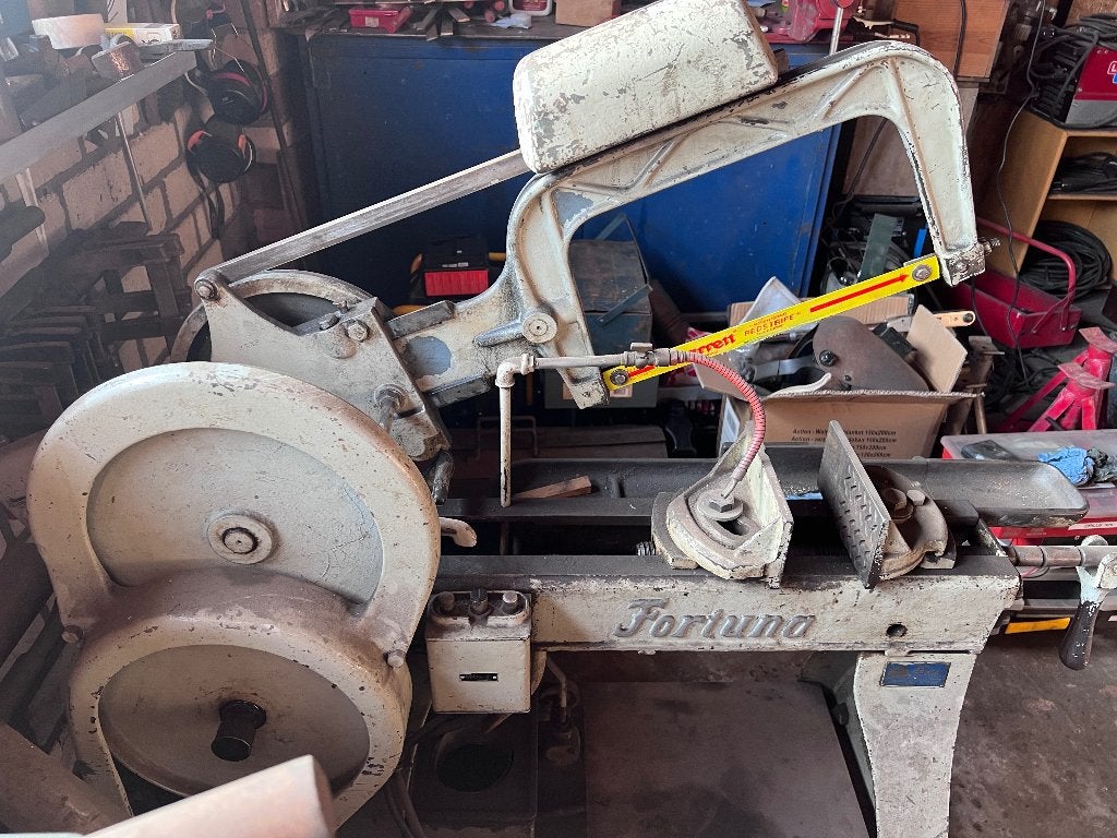 Fortuna mechanische metaalbeugelzaag, Ophalen, Gebruikt