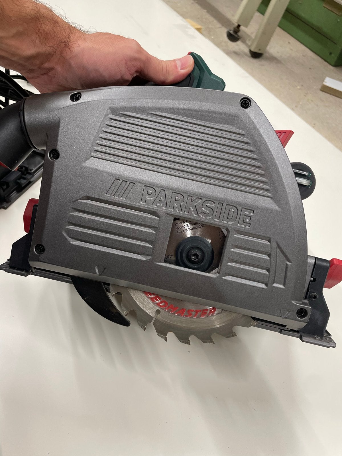 Parkside invalzaag - nieuwstaat, Doe-het-zelf en Verbouw, Invalzaag, 600 tot 1200 watt, Ophalen of Verzenden, Zo goed als nieuw