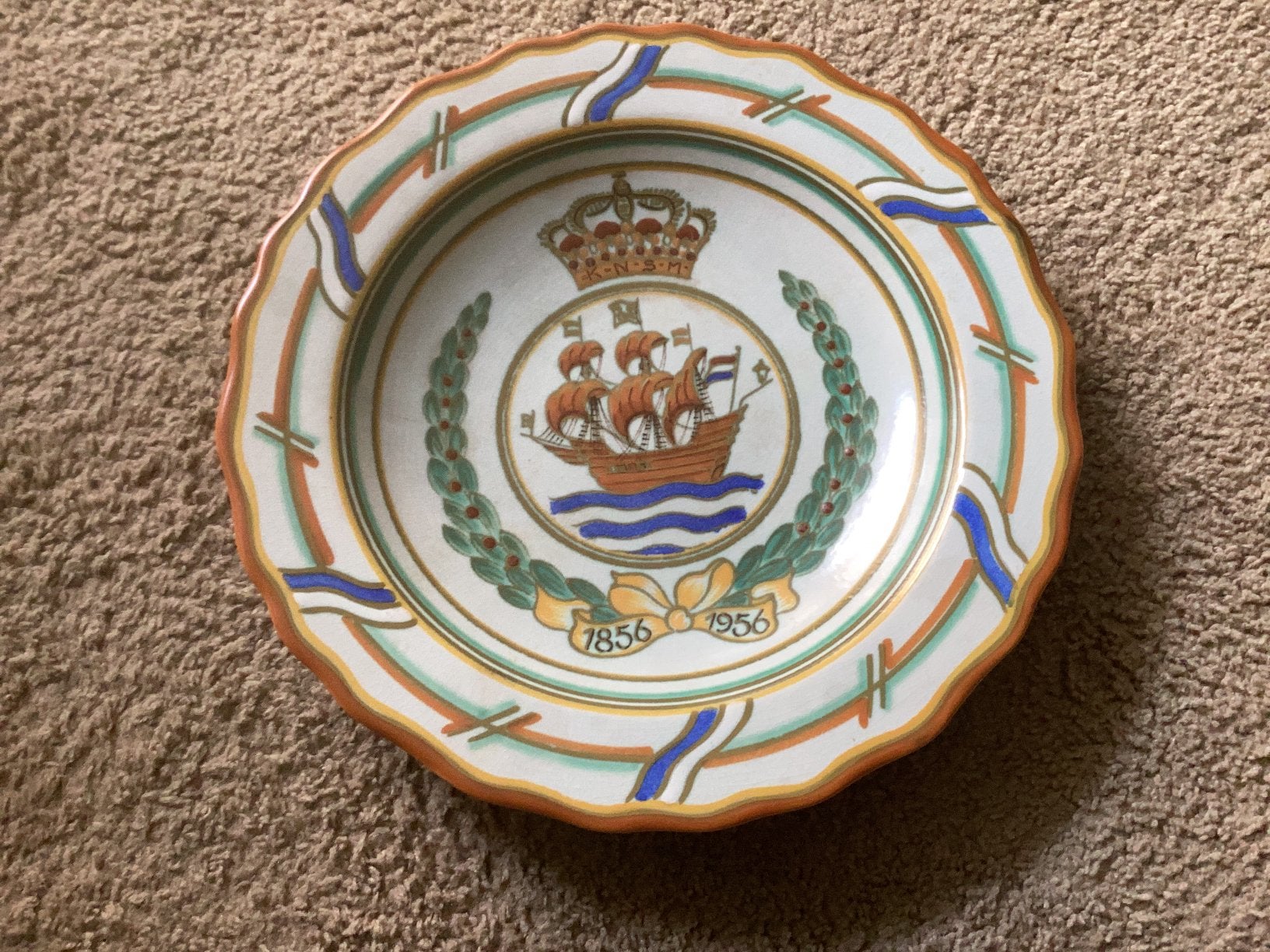 Oud plateel bord., Ophalen of Verzenden