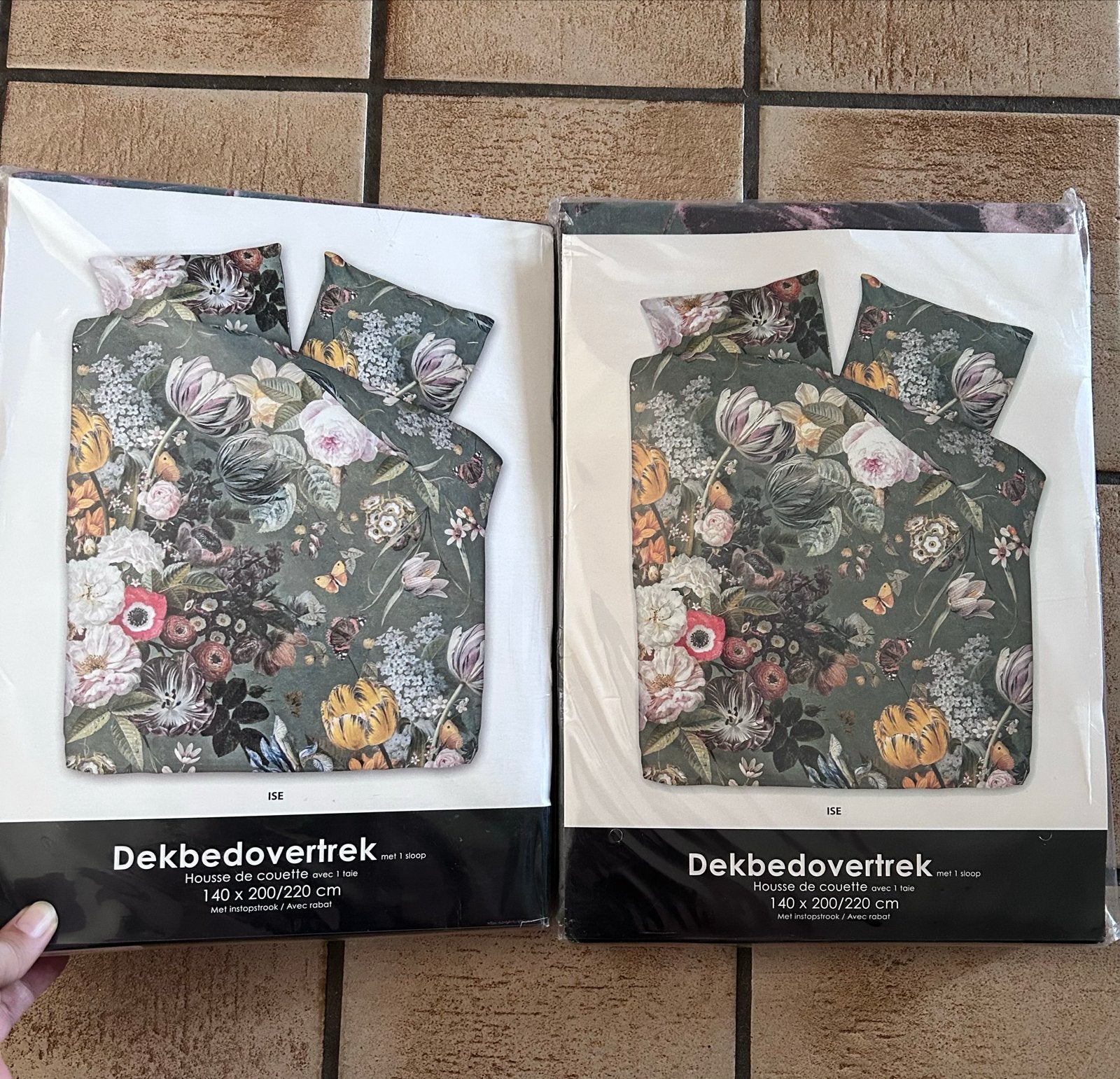 Nieuw Dekbedovertrek 140x200/220 cm met bloemenprint, Huis en Inrichting, Slaapkamer | Beddengoed, Eenpersoons, Meerkleurig, Dekbedovertrek
