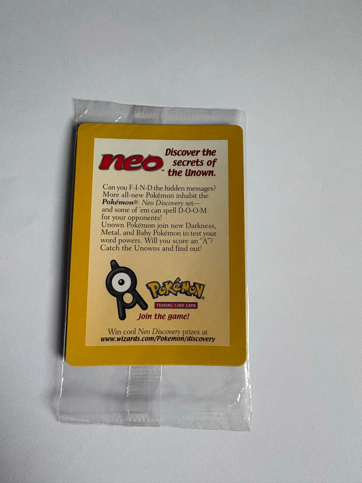 2 x neo discovery entei blackstar promo card sealed, Verzenden, Nieuw, Losse kaart
