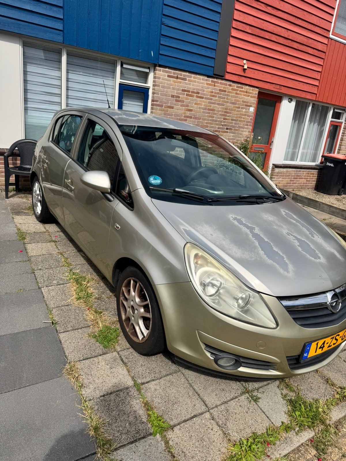 Opel Corsa 1.4 16V 5D 2008 Beige, Ophalen, Gebruikt