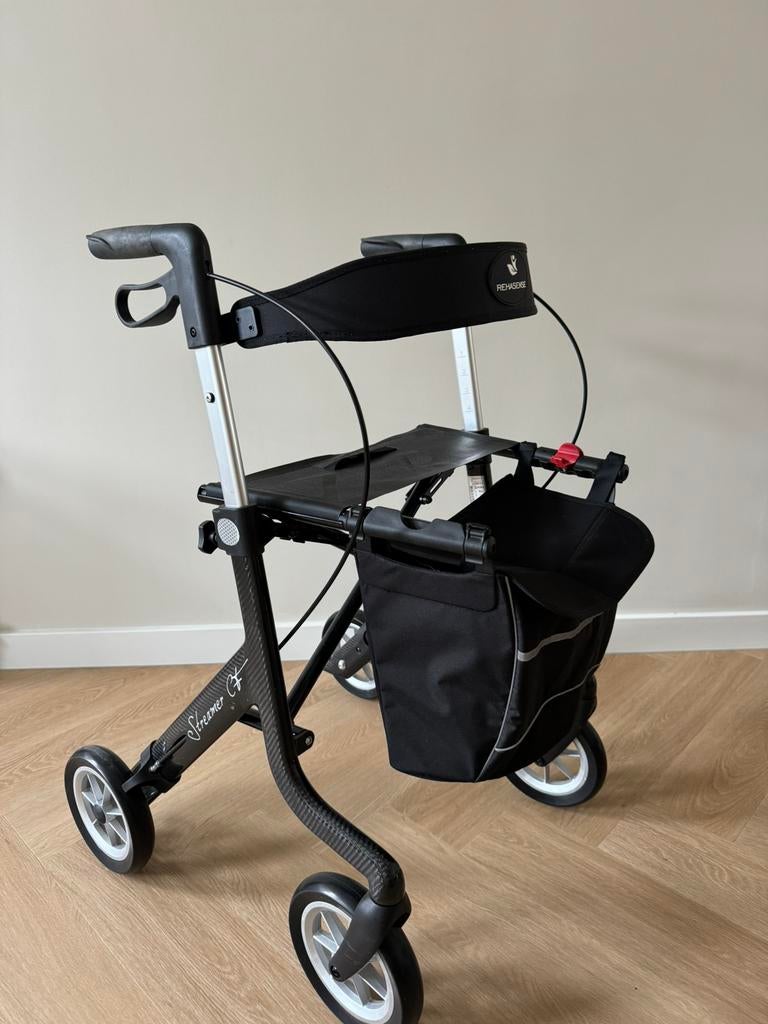 Rollator Streamer CF CARBON 2022 softbanden 5,0 kg!!, Diversen, Ophalen, Lichtgewicht, Zo goed als nieuw