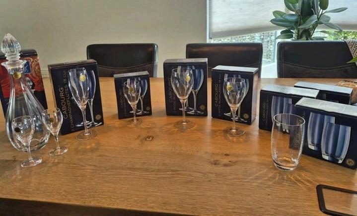 Mooie Kristal glazen van het Merk Cabourg., Ophalen of Verzenden, Nieuw